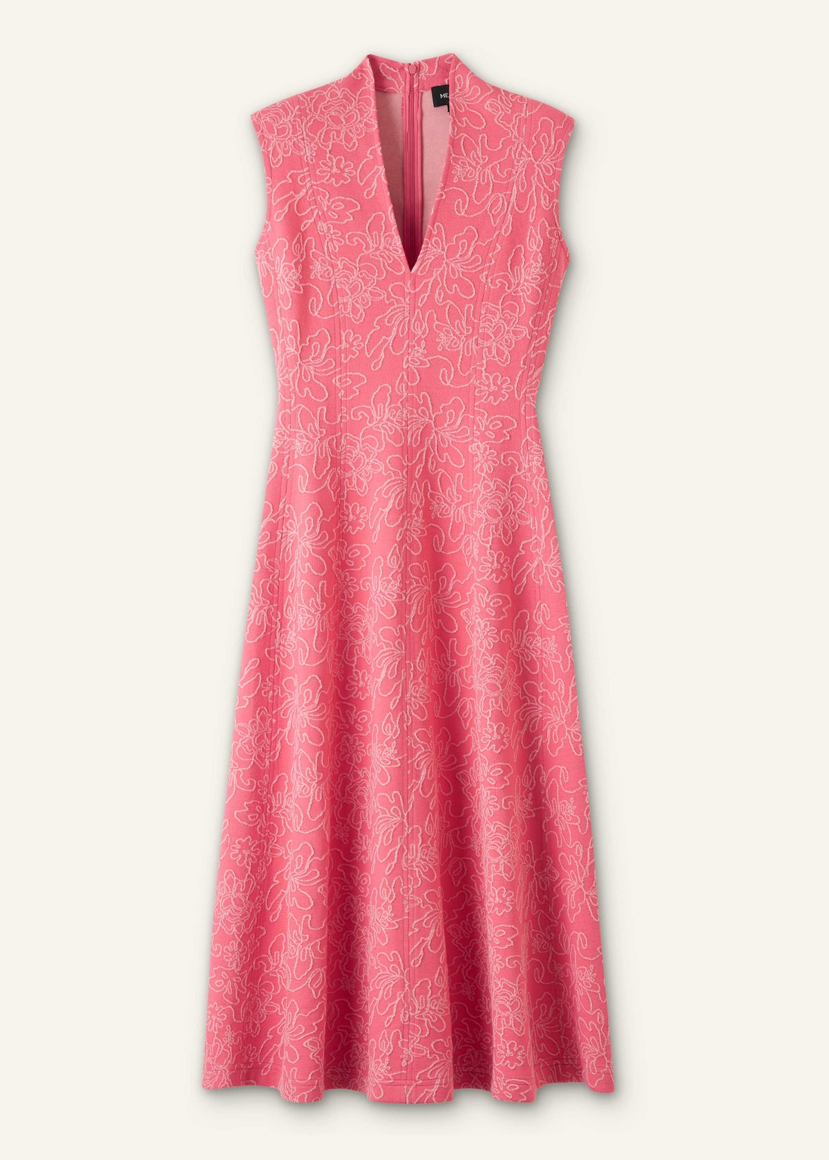 ME+EM Pink Panelled Fit + Flare Maxi Dress | ME+ME