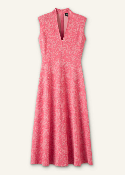 ME+EM Pink Panelled Fit + Flare Maxi Dress | ME+ME
