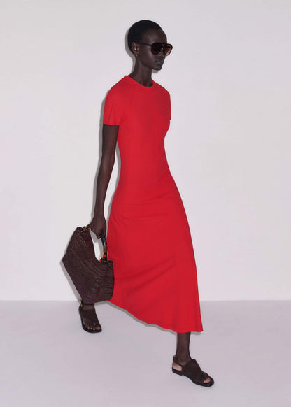 ME+EM Red Raglan Sleeve Maxi Dress