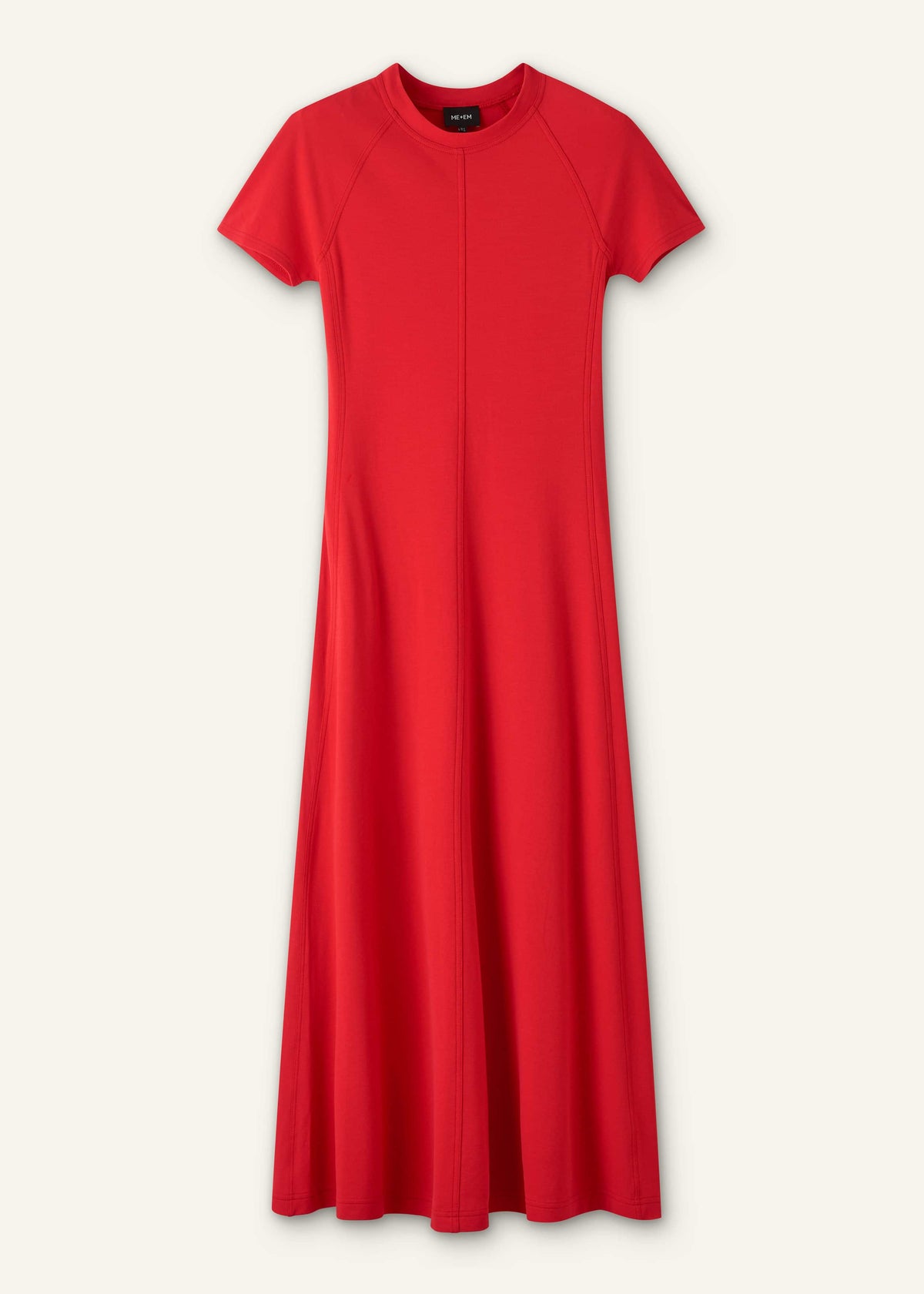 ME+EM Red Raglan Sleeve Maxi Dress
