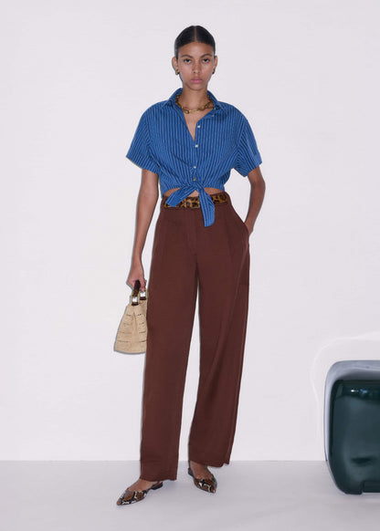ME+EM Blue 2-In-1 Fit + Flare Maxi Dress