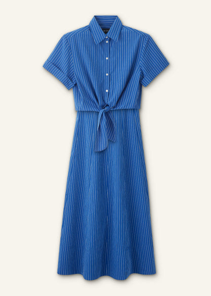 ME+EM Blue 2-In-1 Fit + Flare Maxi Dress