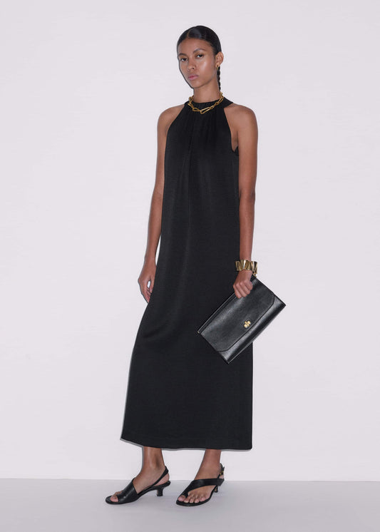 ME+EM Black Halterneck Maxi Dress