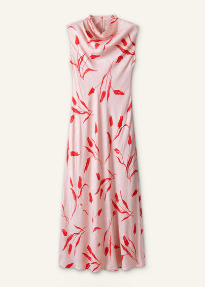 ME+EM Pink Bias Cut Maxi Dress