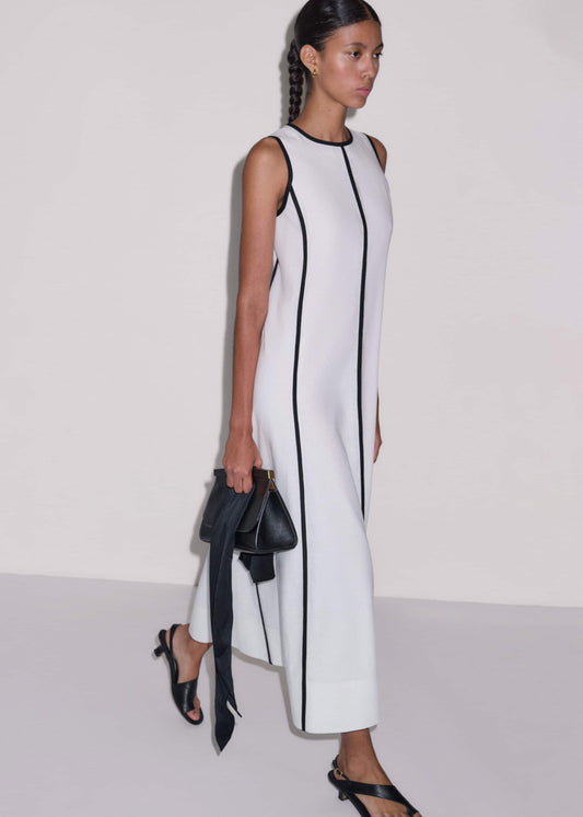 ME+EM White Crease-Less Linen Effortless Maxi Dress