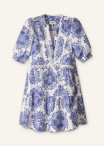 ME+EM White Cheesecloth Short Swing Dress
