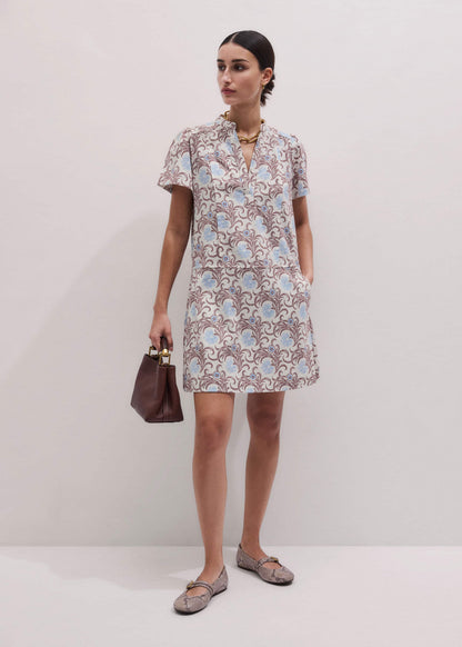 ME+EM Cream Summer Swing Dress