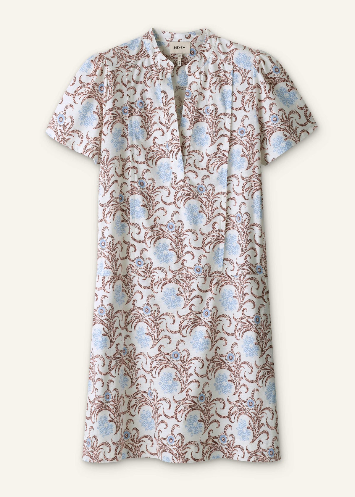ME+EM Cream Summer Swing Dress