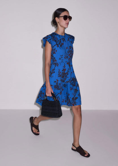ME+EM Blue Short Swing Dress