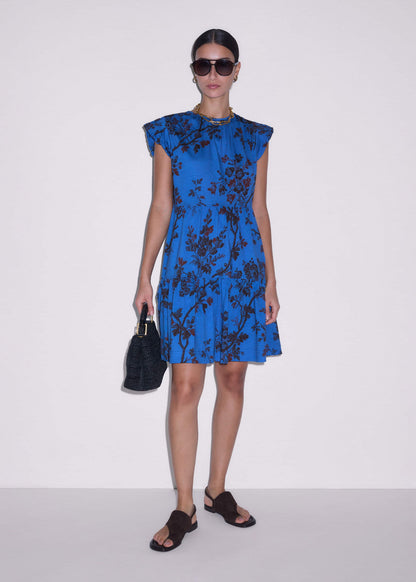 ME+EM Blue Short Swing Dress