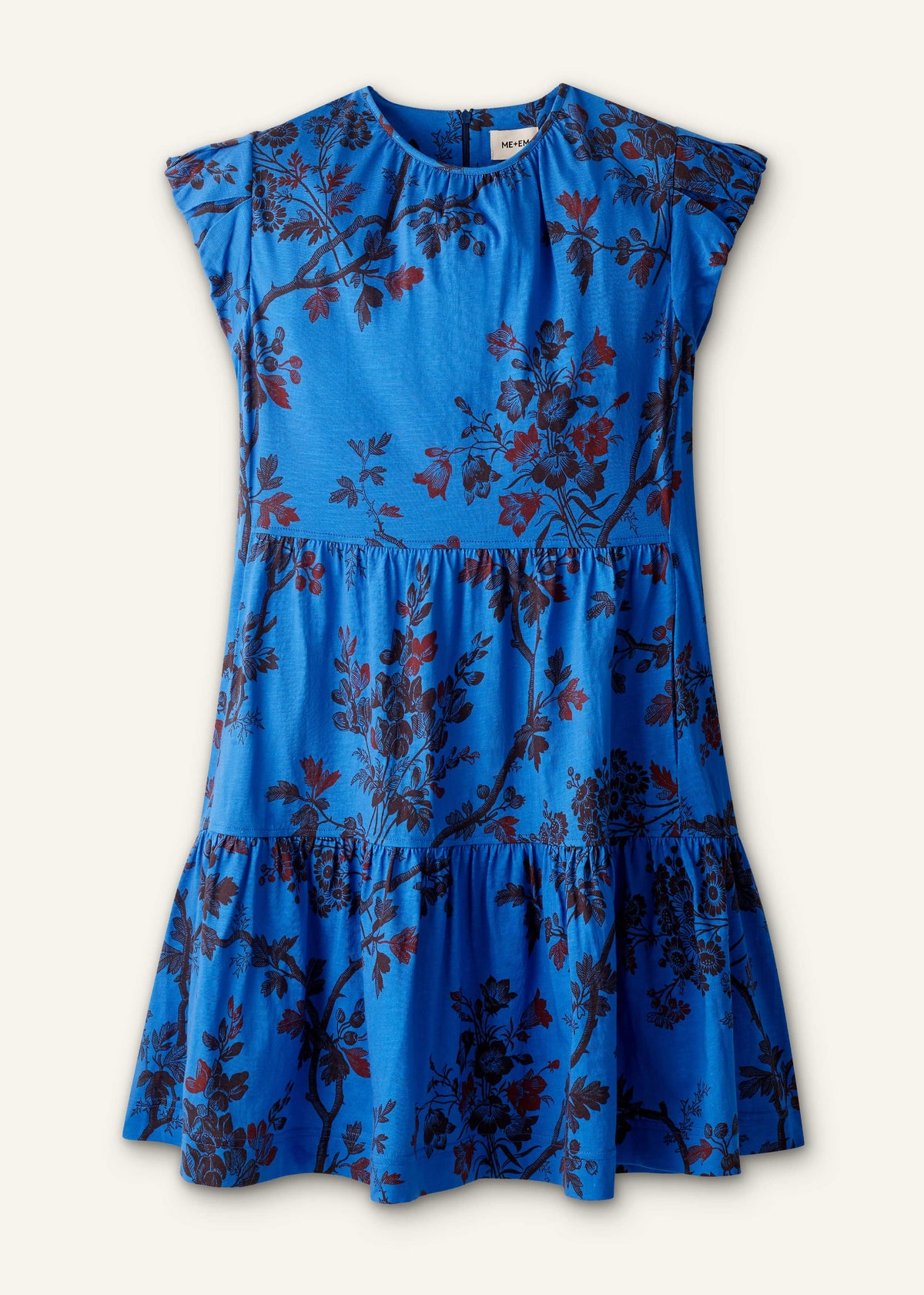 ME+EM Blue Short Swing Dress
