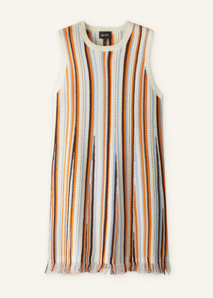 ME+EM Cream Textured Knit Mini Dress