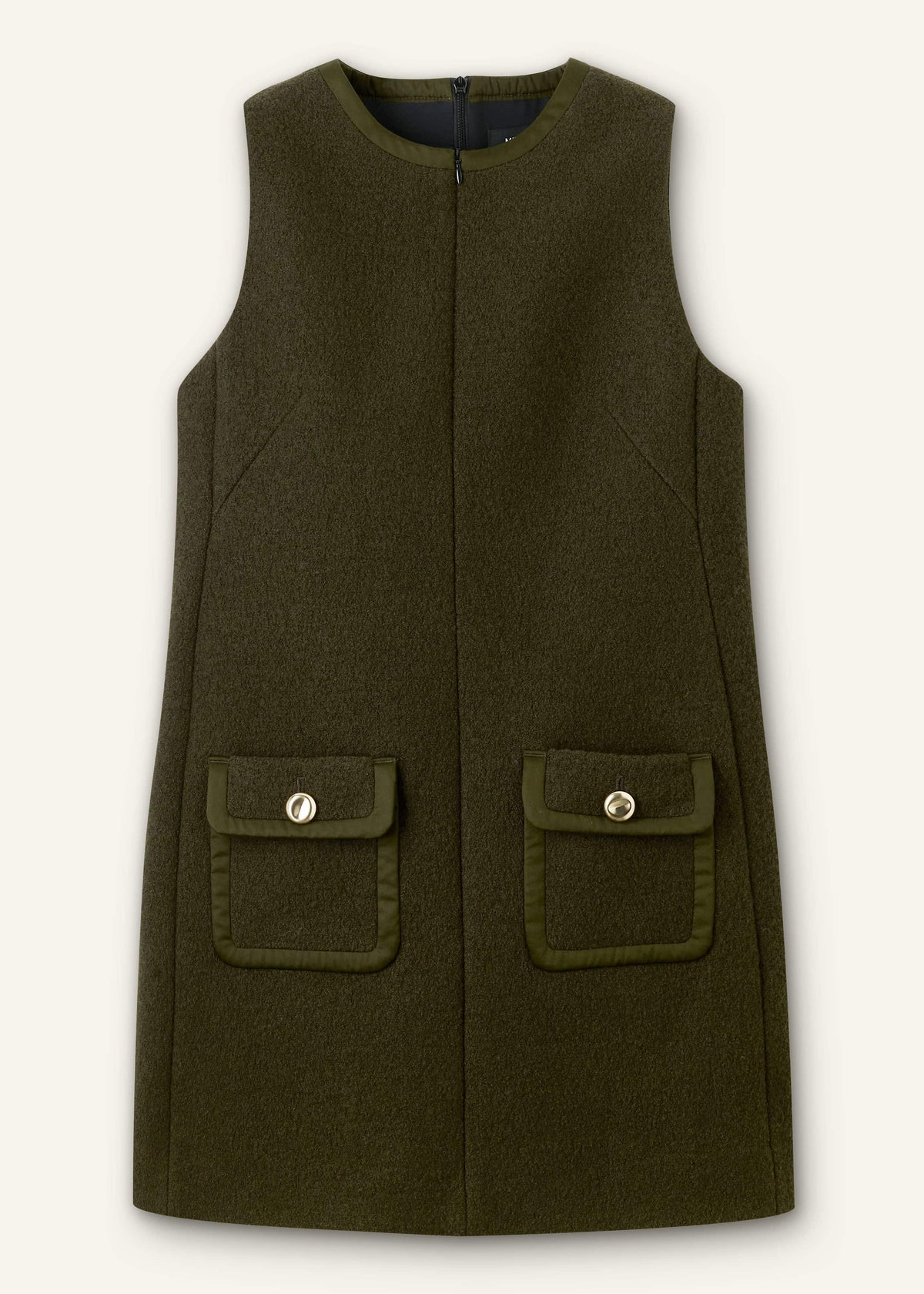 ME+EM Olive Green Shift Mini Dress