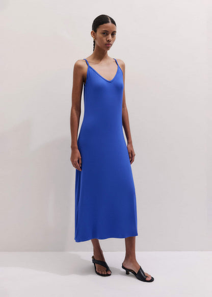 ME+EM Blue Pointelle Maxi Dress