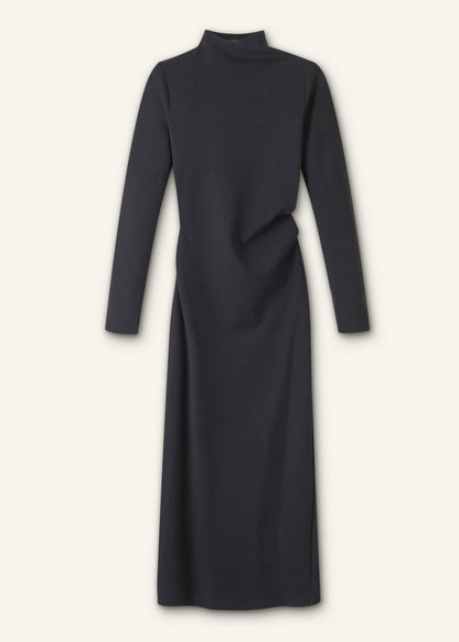 ME+EM Gray Gathered Maxi Dress