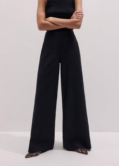 ME+EM Black Wide-Leg Pant