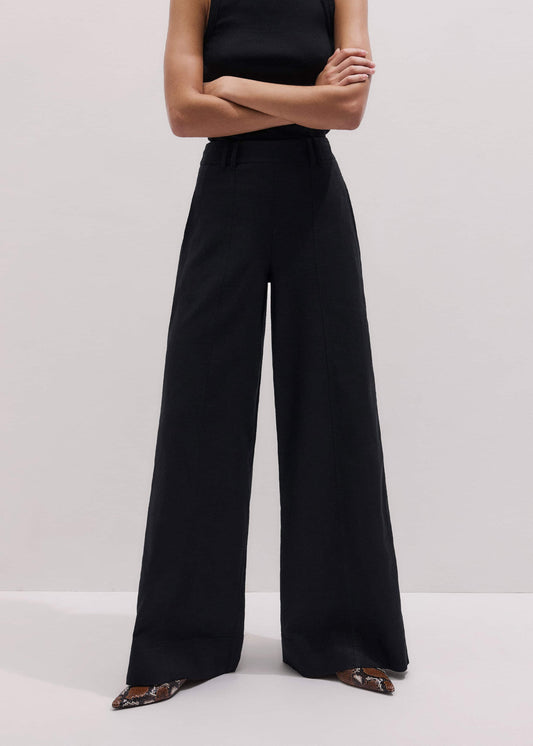 ME+EM Black Wide-Leg Pant