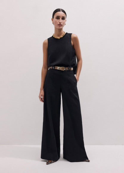 ME+EM Black Wide-Leg Pant