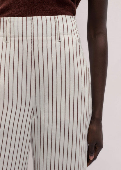 ME+EM Ivory High Waist Wide Pant