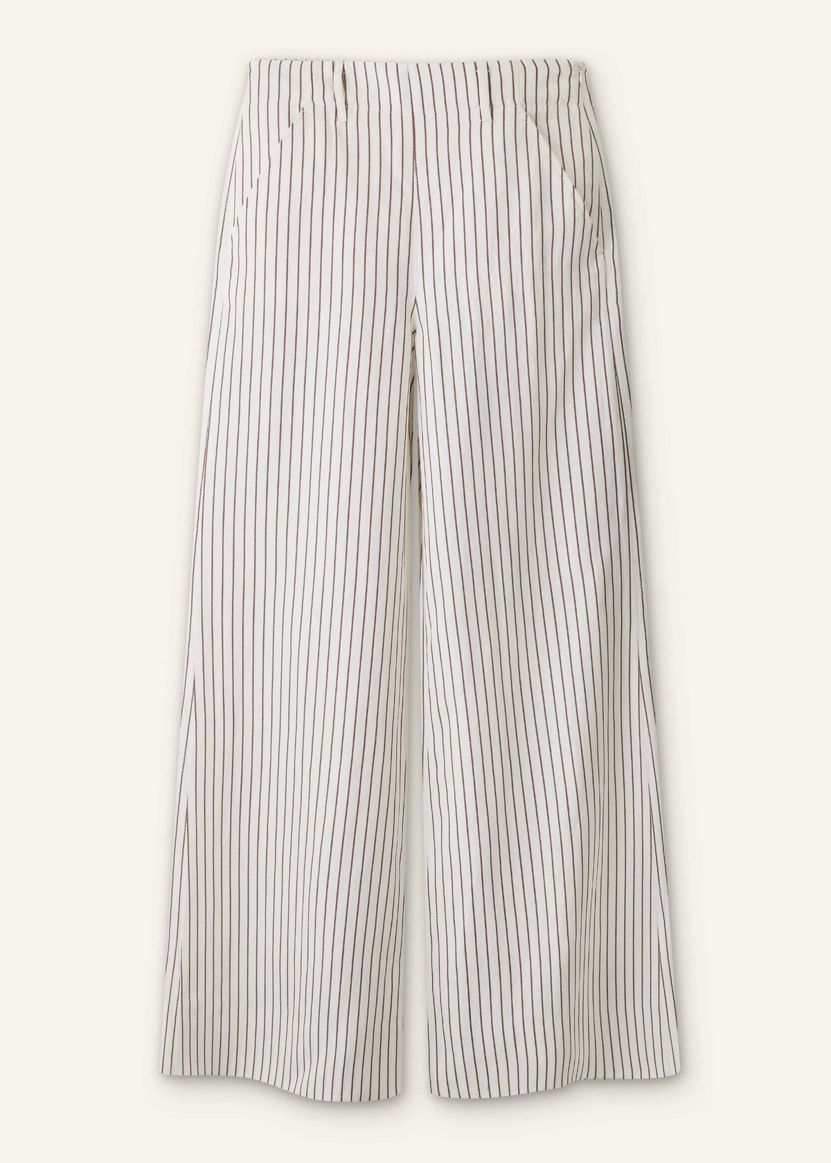 ME+EM Ivory High Waist Wide Pant