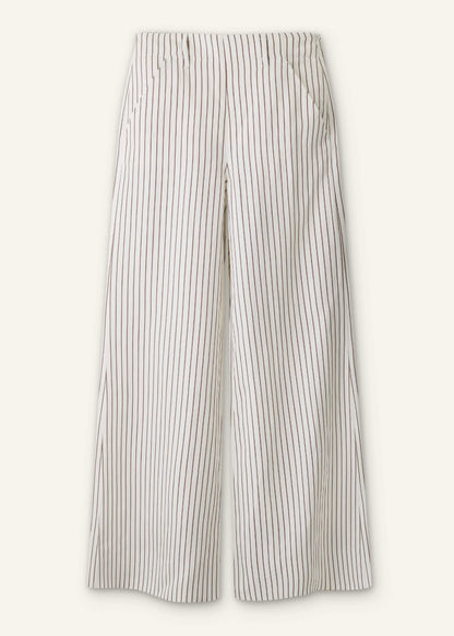 ME+EM Ivory High Waist Wide Pant