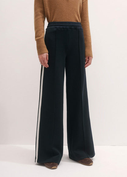 ME+EM Navy Side Stripe Stretch Jersey Icon Track Pant
