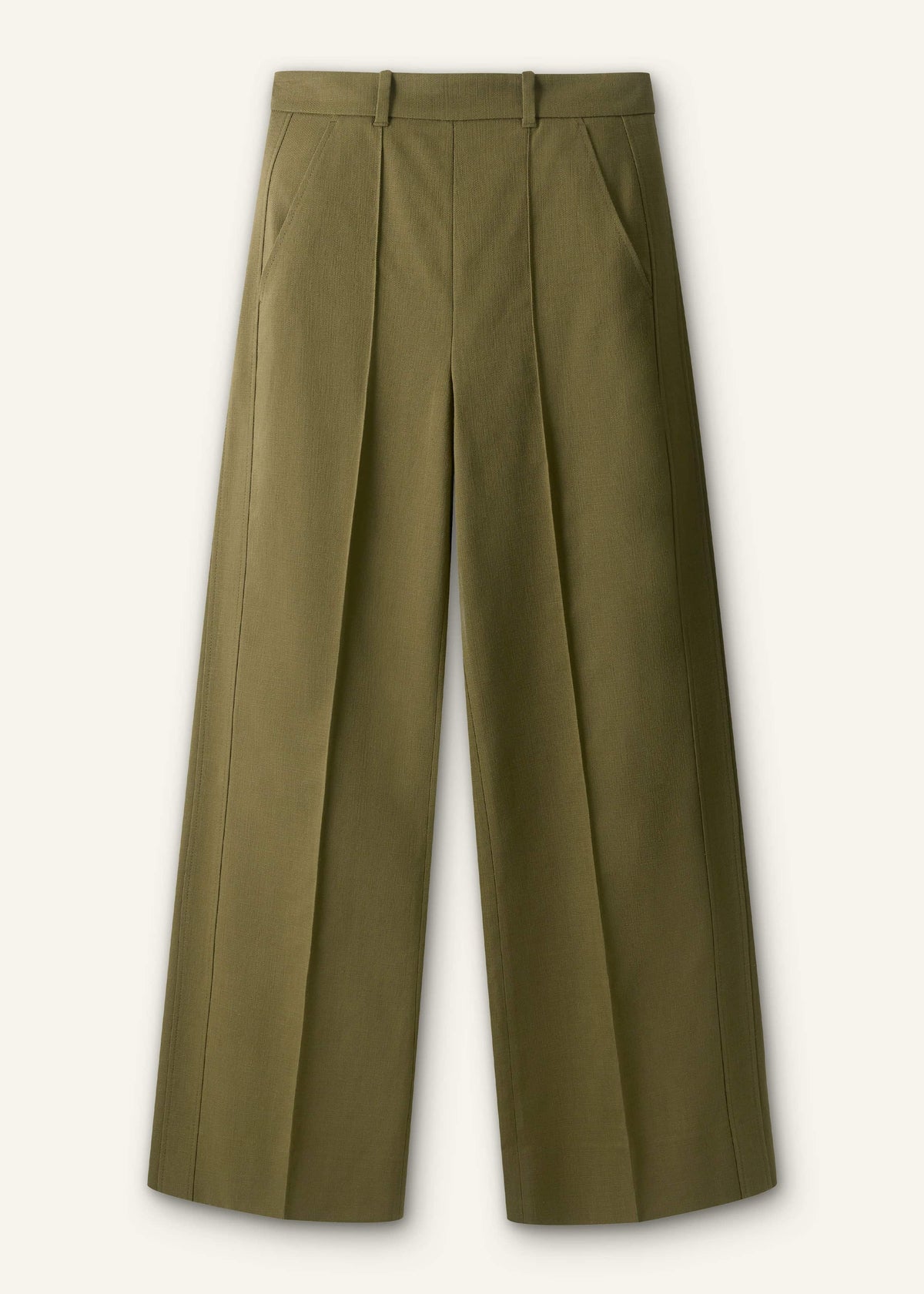 ME+EM Olive Green Forever Wide-Leg Pant