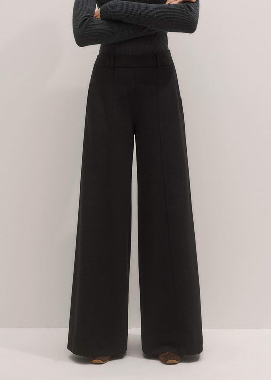 ME+EM Black Wide-Leg Pant