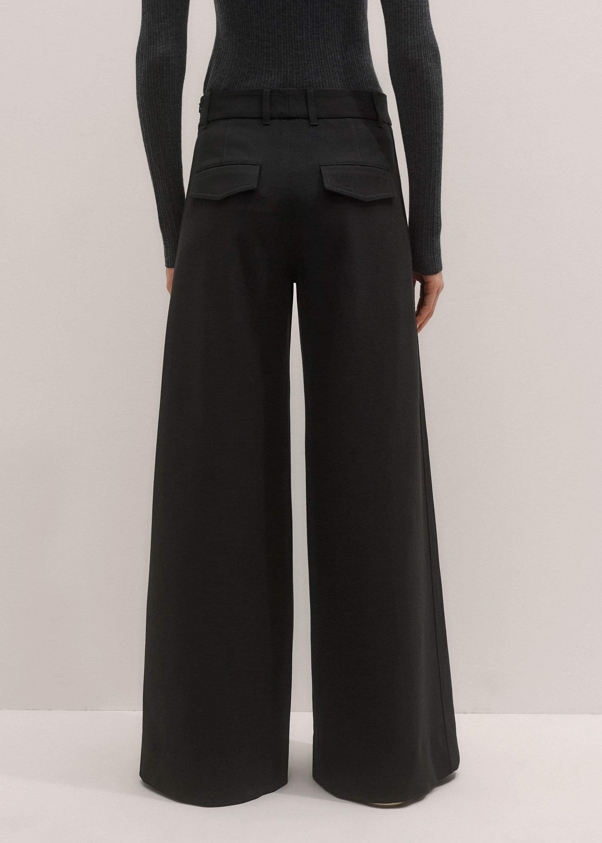 ME+EM Black Wide-Leg Pant