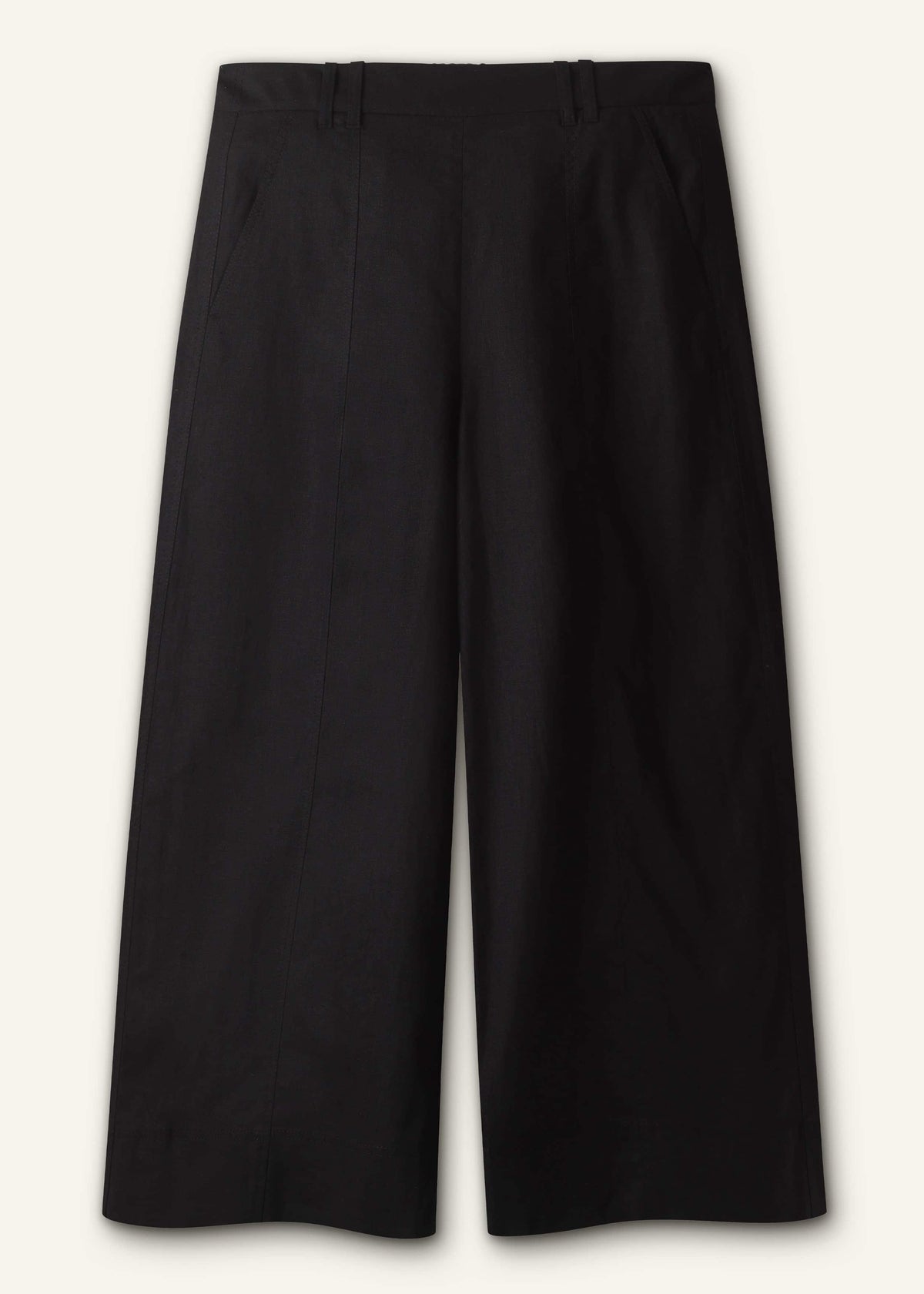 ME+EM Brown Crop Wide-Leg Pant