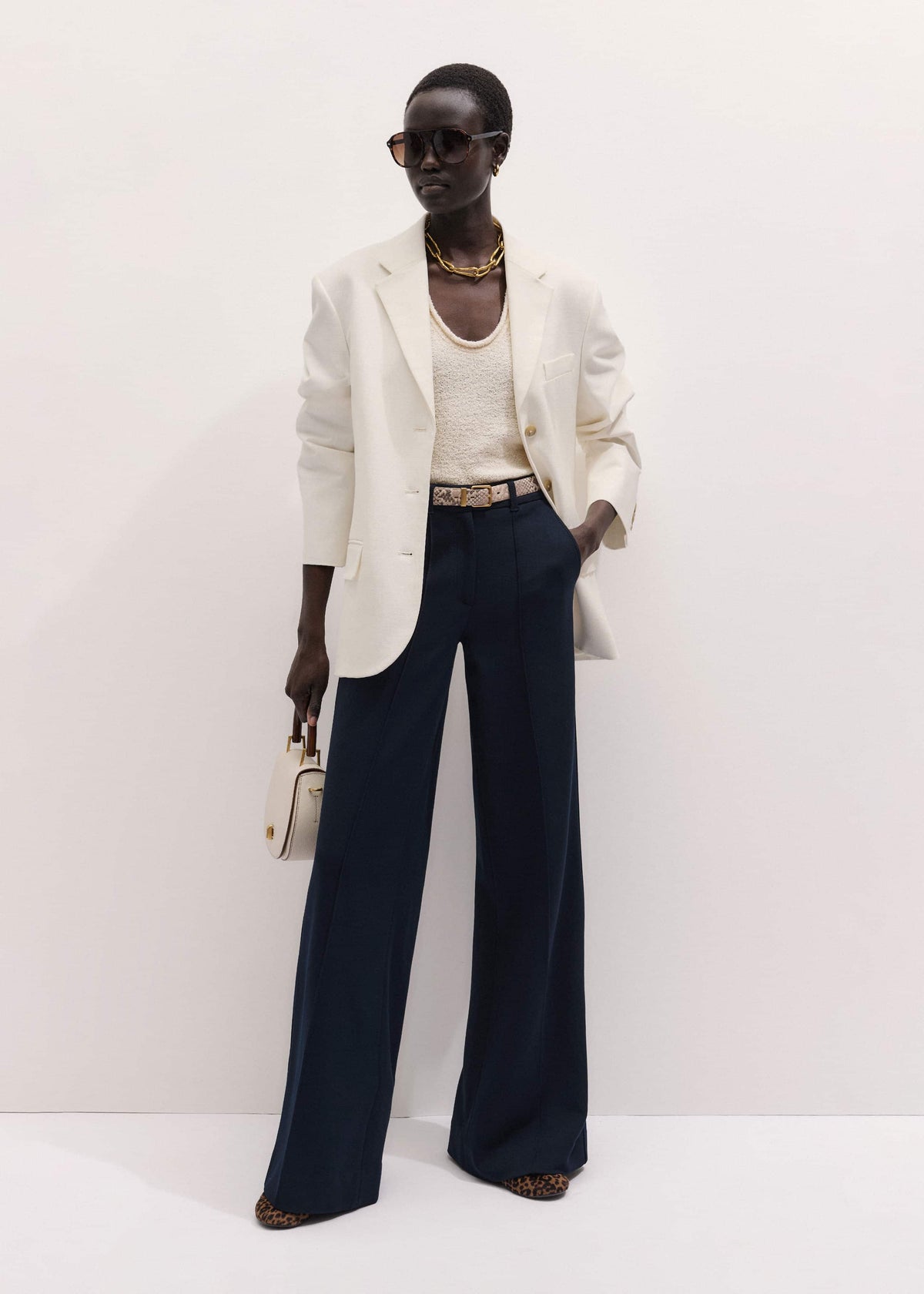 ME+EM Navy Luxe Travel Tailoring Man Pant