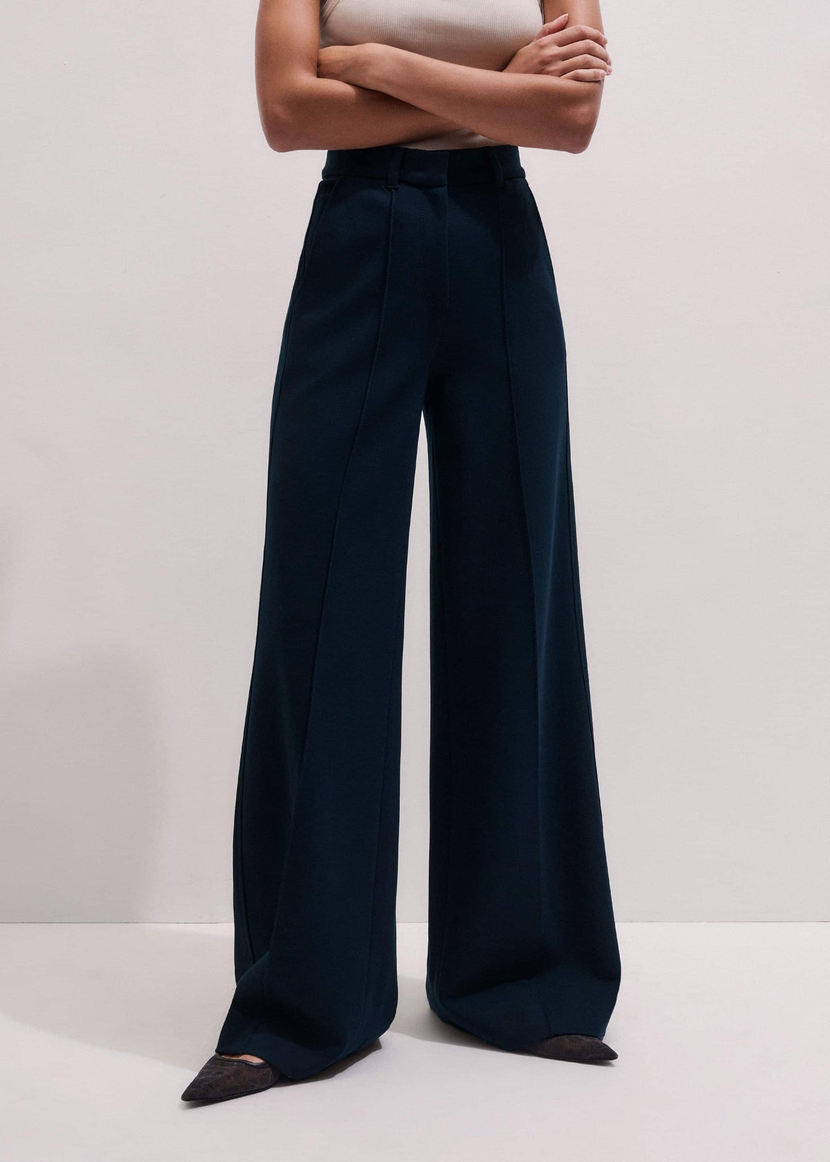 ME+EM Navy Luxe Travel Tailoring Man Pant