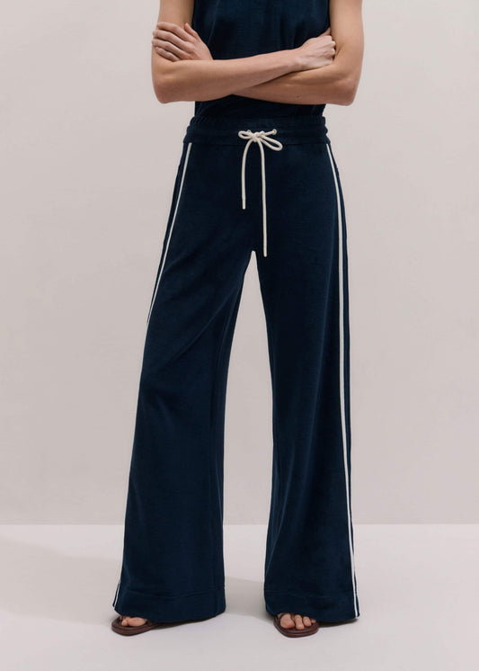 ME+EM Navy Rib Trim Track Pant