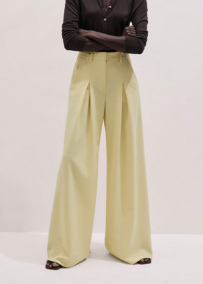 ME+EM Yellow Very Wide-Leg Pant