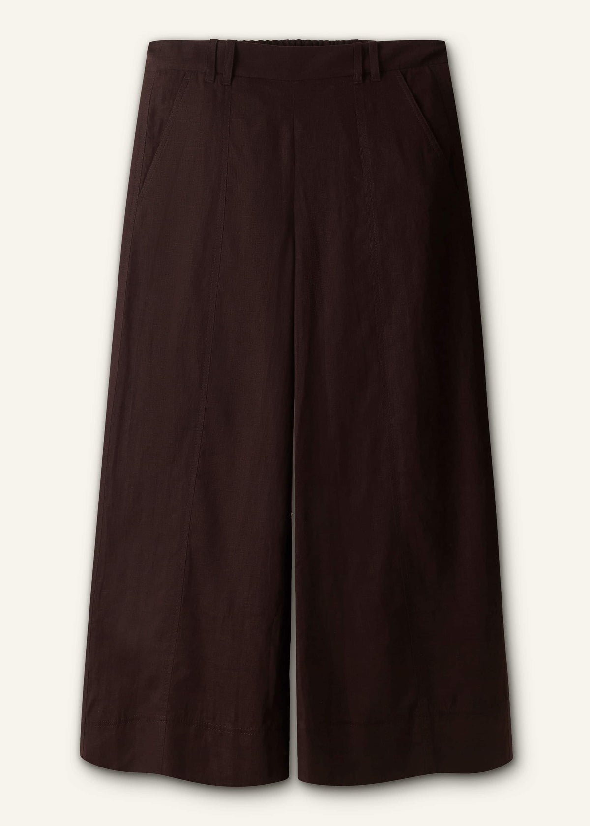 ME+EM Black Crop Wide-Leg Pant