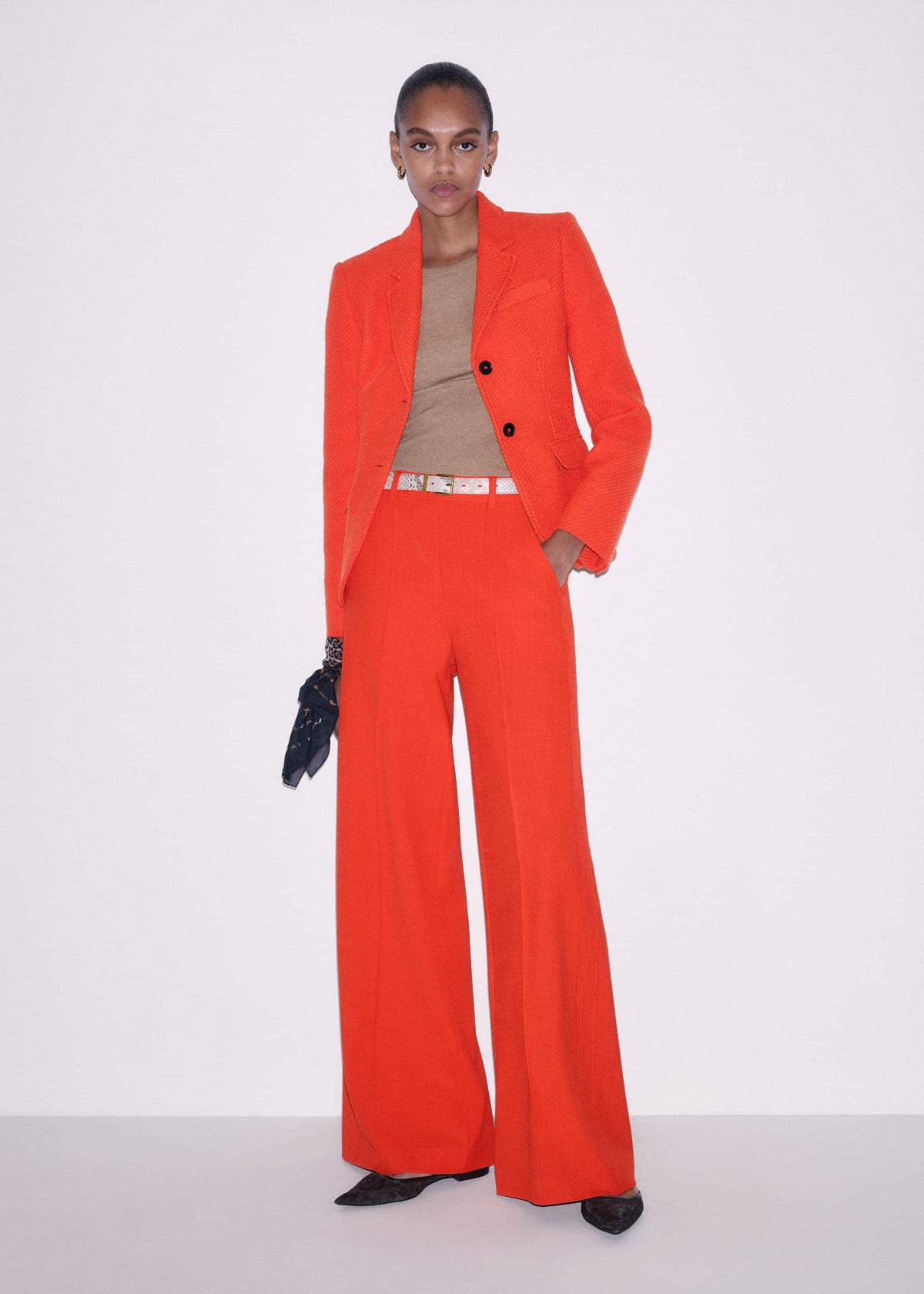 ME+EM Orange Forever Wide-Leg Pant