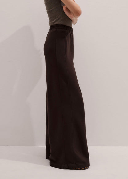ME+EM Brown Sweatshirt Wide-Leg Track Pant