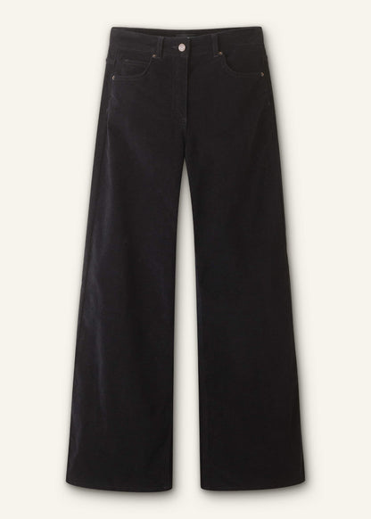 ME+EM Black Ultimate Wide-Leg Pant