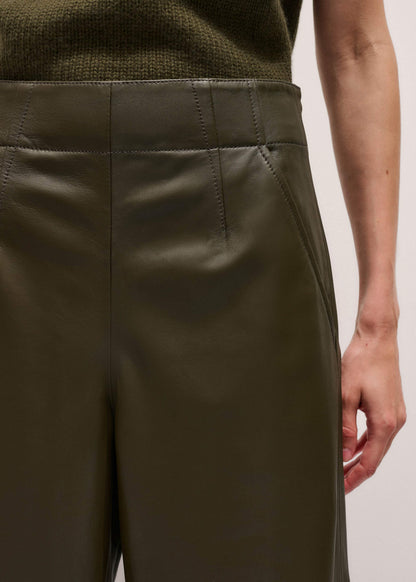 ME+EM Olive Green Wide-Leg Pant