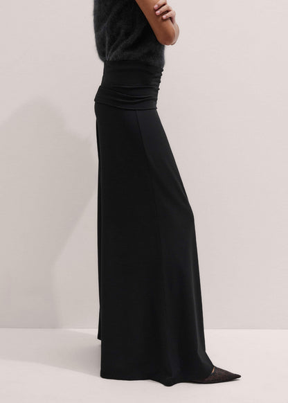 ME+EM Black Super Wide Palazzo Pant
