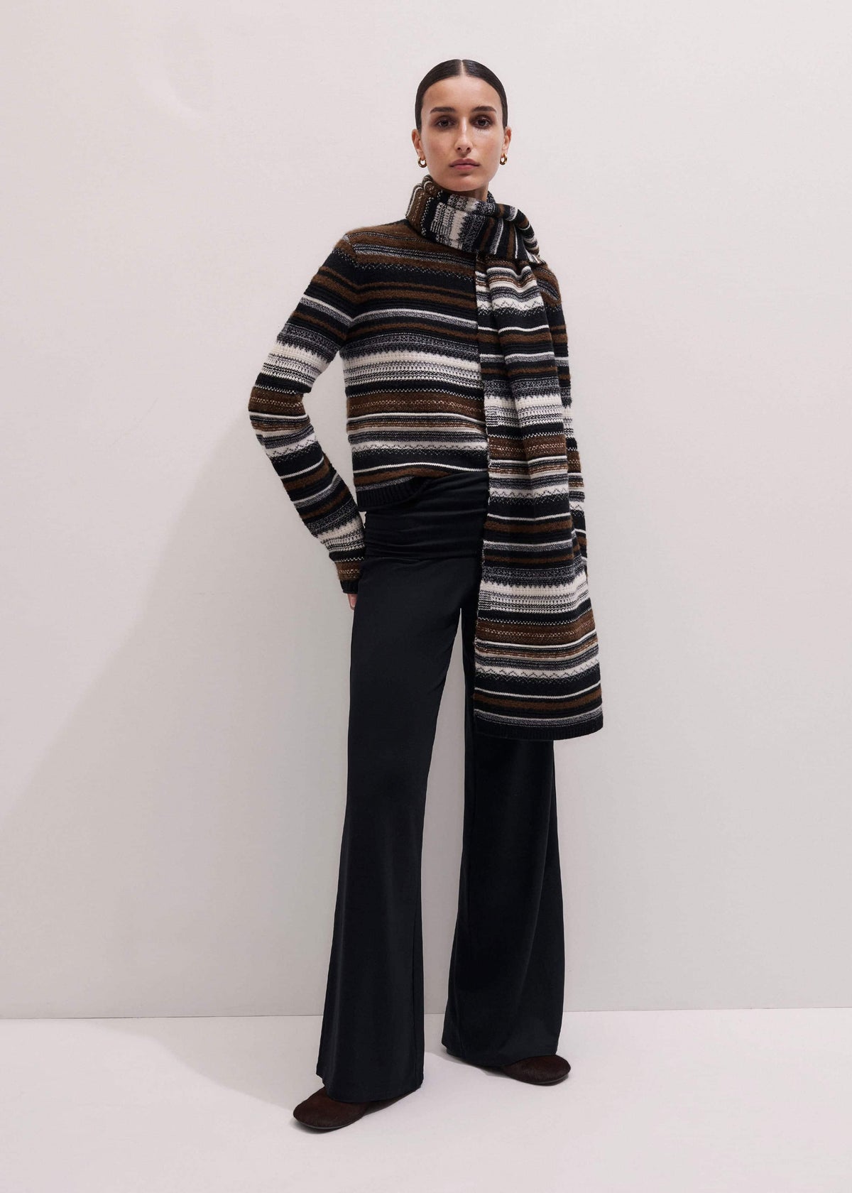 ME+EM Black Icon Palazzo Pant