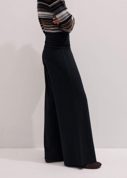 ME+EM Black Icon Palazzo Pant