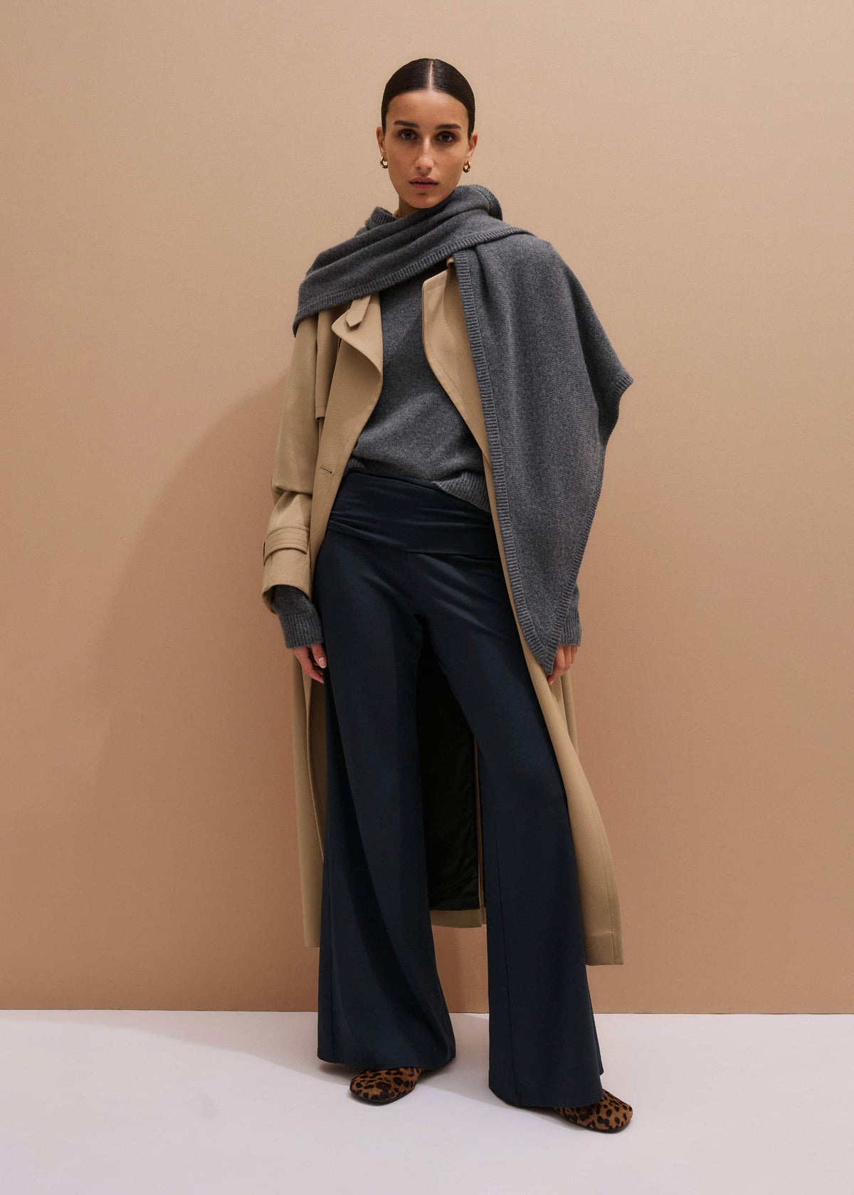 ME+EM Navy Icon Palazzo Pant