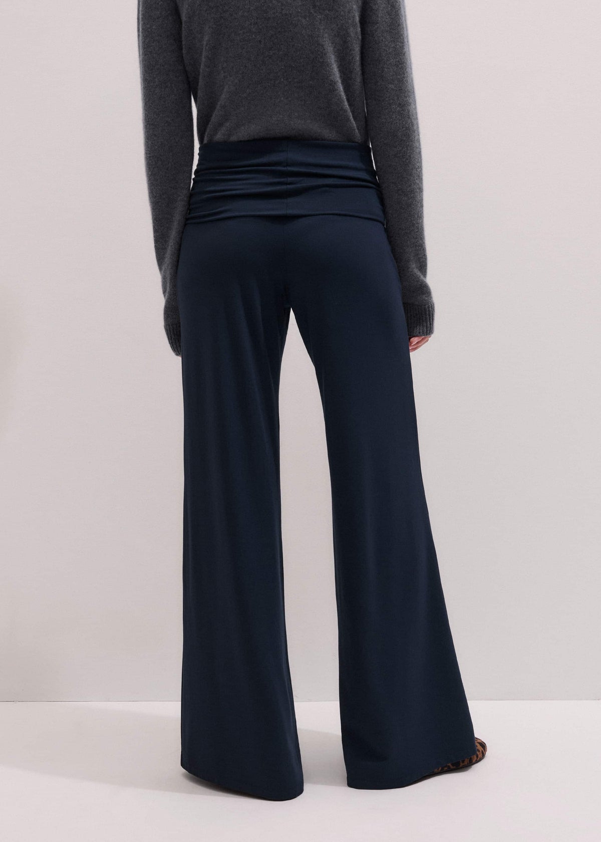 ME+EM Navy Icon Palazzo Pant