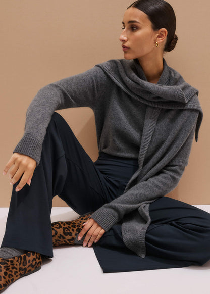 ME+EM Navy Icon Palazzo Pant