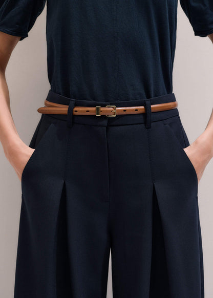 ME+EM Navy Ultimate Very Wide-Leg Pant