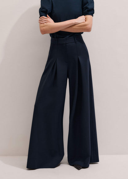 ME+EM Navy Ultimate Very Wide-Leg Pant