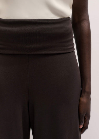 ME+EM Brown Super Wide Palazzo Pant