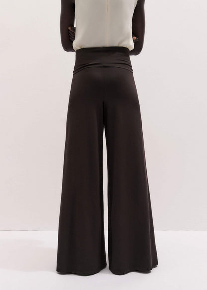 ME+EM Brown Super Wide Palazzo Pant