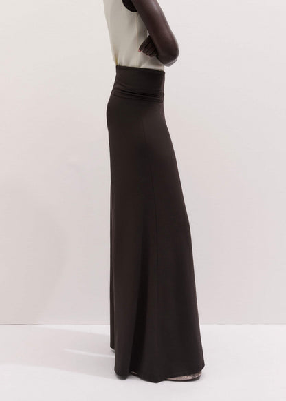 ME+EM Brown Super Wide Palazzo Pant